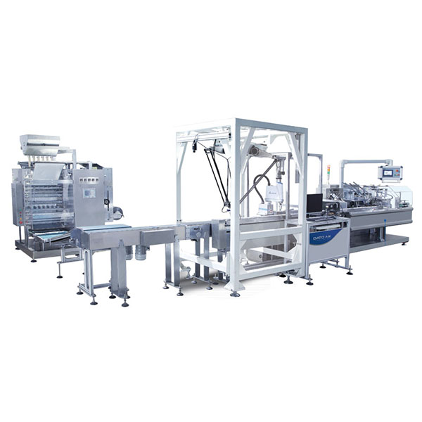 DTKL-100F全自動四邊封袋裝盒自動生產線